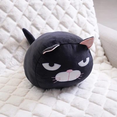 Gambar Ataru Bantal Sofa Polyester Cat Round 30x30 cm - Hitam