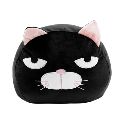 Gambar Ataru Bantal Sofa Polyester Cat Round 30x30 cm - Hitam