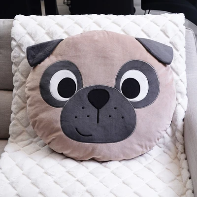 Gambar Ataru Bantal Sofa Polyester Pug Face - Mix
