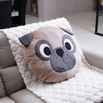 Gambar Ataru Bantal Sofa Polyester Pug Face - Mix