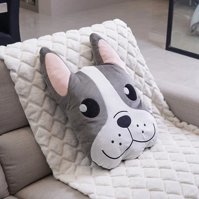 Gambar Ataru Bantal Sofa Polyester Frenchie Face - Mix