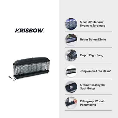 Gambar Krisbow Perangkap Nyamuk Outdoor 2x20 Watt