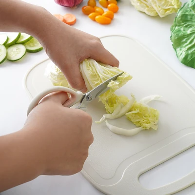 Gambar Culinart Pisau Dapur Dengan Talenan Set 4 pcs - Putih