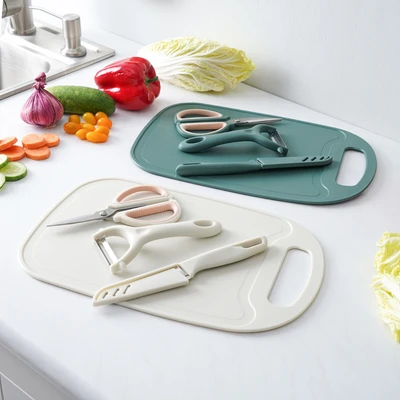 Gambar Culinart Set 4 Pcs Pisau Dapur Dengan Talenan - Hijau