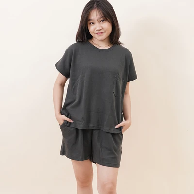 Gambar Ataru Set Loungewear Wanita - Abu-Abu Hijau