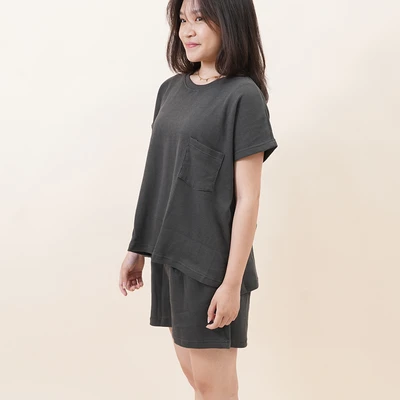 Gambar Ataru Set Loungewear Wanita - Abu-Abu Hijau