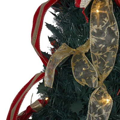 Gambar Noelle 180 cm Pohon Natal Christmas Prelit Pop Up - Merah