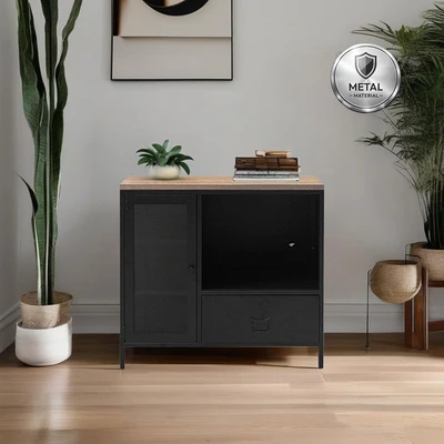 Gambar Informa Levon Lemari Kabinet Low - Hitam