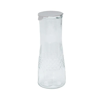 Gambar Delicia Grez Carafe Teko Kaca Dengan Tutup 1.2 Liter Transparan