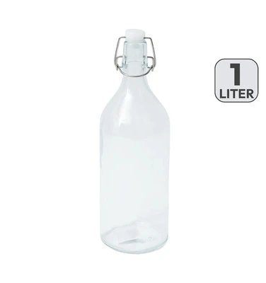 Jual Delicia Botol Kaca Tutup Swing 1 Ltr Transparan Terbaru | Ruparupa