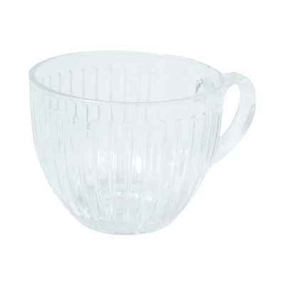 Gambar Delicia Lines Mug Kaca 450 ml Set 2 pcs Transparan