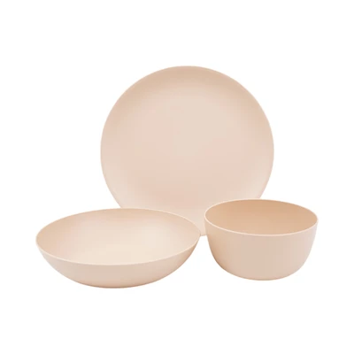 Gambar Delicia Perlengkapan Makan Recycled PET Set 3 pcs - Krem
