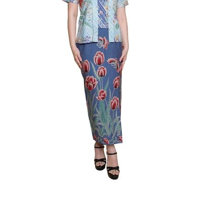 Gambar Pendopo Ukuran L Rok Pramugari Encim Tulip - Biru