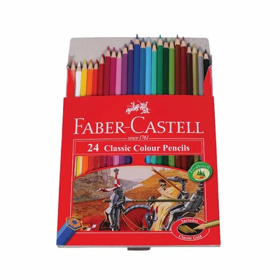 Gambar Faber Castell Set 24 Pcs Pensil Warna Classic 115854