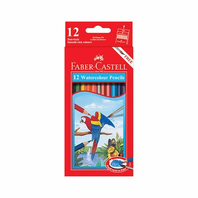Gambar Faber Castell Set 12 Pcs Pensil Warna Watercolour 114462