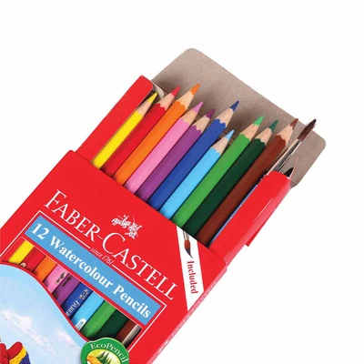 Gambar Faber Castell Set 12 Pcs Pensil Warna Watercolour 114462