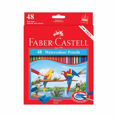 Gambar Faber Castell Set 48 Pcs Pensil Warna Watercolour 114468