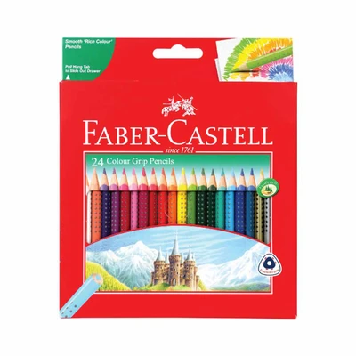 Gambar Faber Castell Set 24 Pcs Pensil Warna Grip 116253
