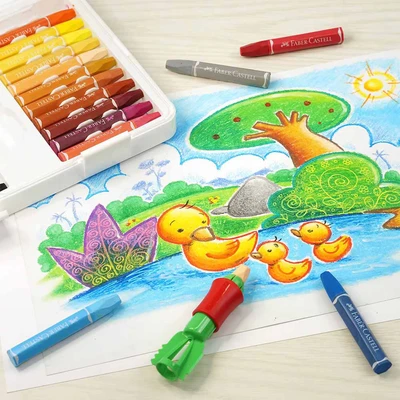 Gambar Faber Castell Set 24 pcs Oil Pastel Hexagonal 120089A