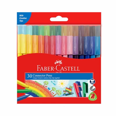 Gambar Faber Castell Set 30 Pcs Spidol Connector 155051dvdcb