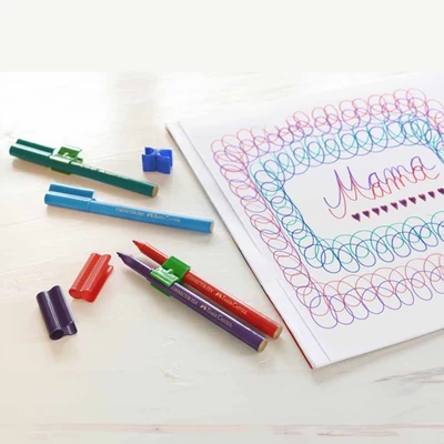 Gambar Faber Castell Set 30 Pcs Spidol Connector 155051dvdcb