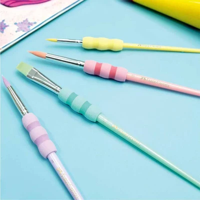 Gambar Faber Castell Set 4 Pcs Kuas Cat Lukis Pastel 481620