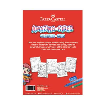 Gambar Faber Castell Buku Gambar Mewarnai Amazing Rides 104025
