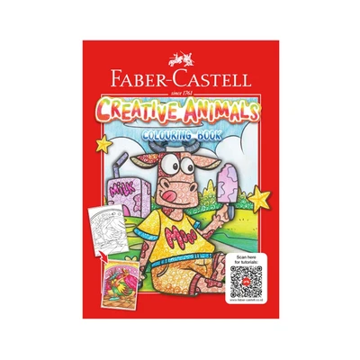 Gambar Faber Castell Buku Mewarnai Creative Animals 104024