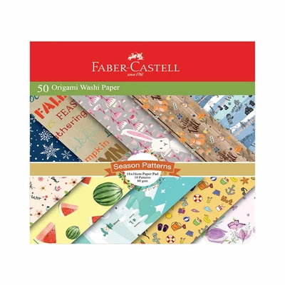 Gambar Faber Castell 16x16 Cm Set 50 Pcs Origami Season Patterns