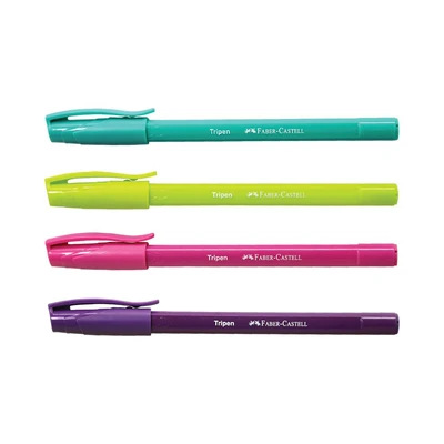 Gambar Faber Castell Set 4 Pcs Tripen Pulpen Hitam 547004 - Mix