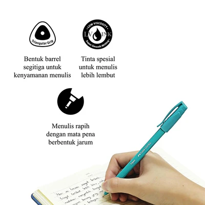 Gambar Faber Castell Set 4 Pcs Tripen Pulpen Hitam 547004 - Mix