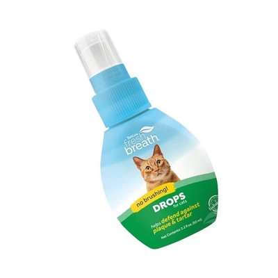 Gambar Tropiclean Fresh Breath Drops Kucing 65 ml