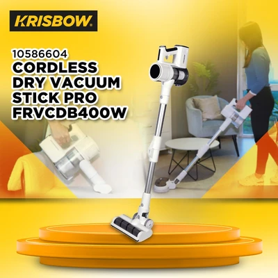 Gambar Krisbow Vacuum Cleaner Dry Cordless Stick Pro FRVCDB400W - Putih