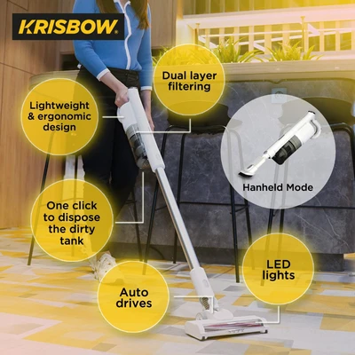 Gambar Krisbow Vacuum Cleaner Dry Cordless Stick FRVCDB120W