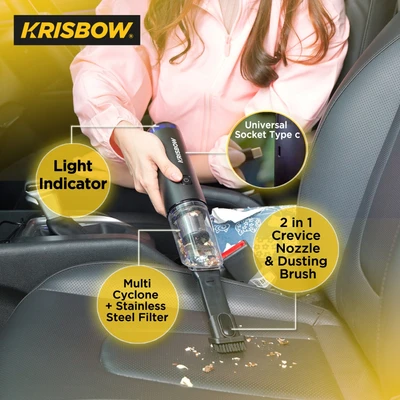 Gambar Krisbow Vacuum Cleaner Dry Cordless 65 Watt - Putih