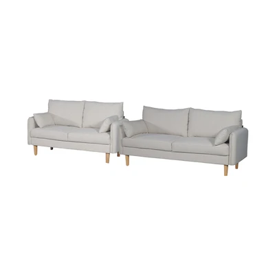 Gambar Informa Kimi Set Sofa Fabric 2 & 3 Seater - Krem