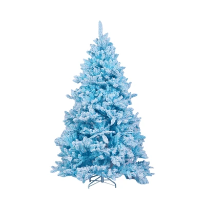 Gambar Noelle 195 cm Pohon Natal Christmas Prelit Snowy - Biru