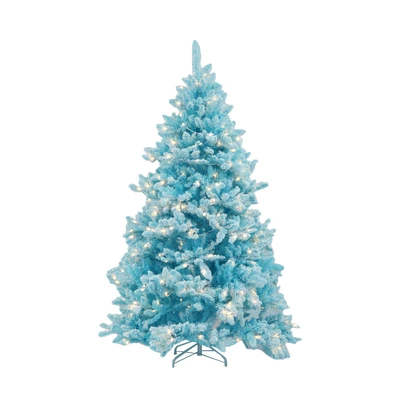 Gambar Noelle 195 cm Pohon Natal Christmas Prelit Snowy - Biru