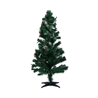 Gambar Noelle 150 cm Pohon Natal Christmas Prelit Berry - Hijau/Merah