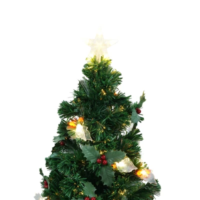 Gambar Noelle 150 cm Pohon Natal Christmas Prelit Berry - Hijau/Merah