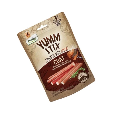 Gambar Dentalight Yumm Stix Camilan Anjing All Life Stages Coat Chicken & Liver 50 gr