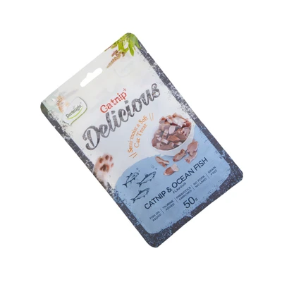 Gambar Dentalight Delicious Camilan Kucing Catnip & Ocean Fish 50 gr