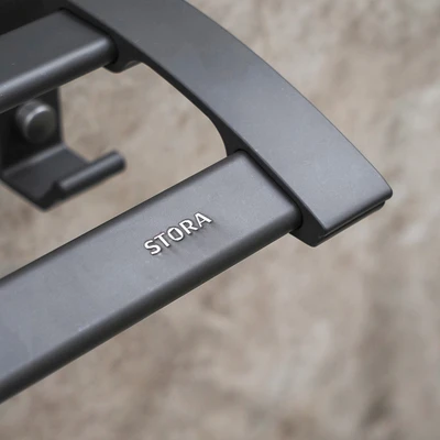 Gambar Stora Gantungan Handuk Double Dengan Suction - Abu-Abu Gunmetal
