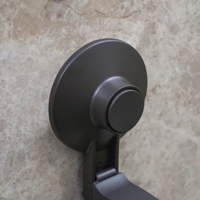 Gambar Stora Gantungan Handuk Triple Dengan Suction - Abu-Abu Gunmetal