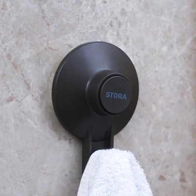 Gambar Stora Gantungan Dinding Kamar Mandi Dengan Suction - Abu-Abu Gunmetal