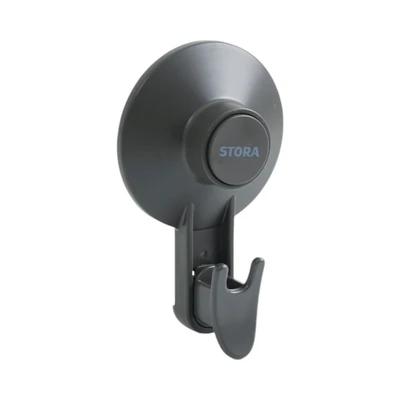 Gambar Stora Gantungan Dinding Kamar Mandi Dengan Suction - Abu-Abu Gunmetal