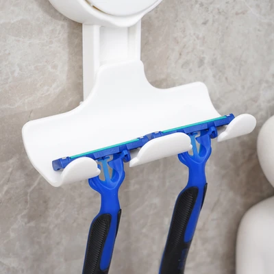 Gambar Stora Tempat Pisau Cukur Dengan Suction Aw817 -  Putih