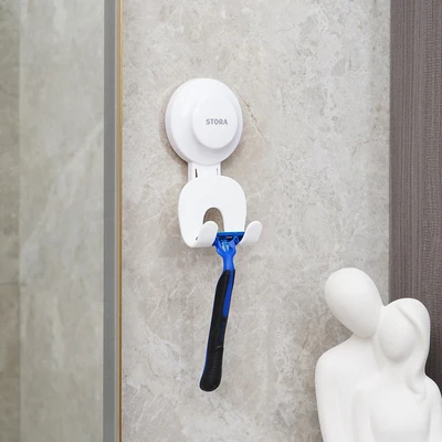 Gambar Stora Tempat Pisau Cukur Dengan Suction - Putih