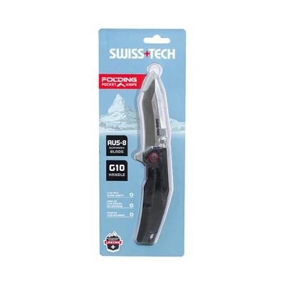 Gambar Swiss Tech Pisau Lipat ST014001 - Hitam/Silver