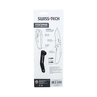 Gambar Swiss Tech Pisau Lipat ST014001 - Hitam/Silver